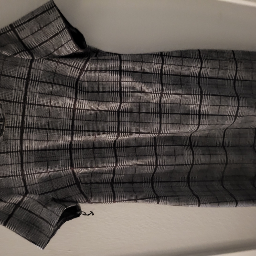 Plaid Gray Women's Dress